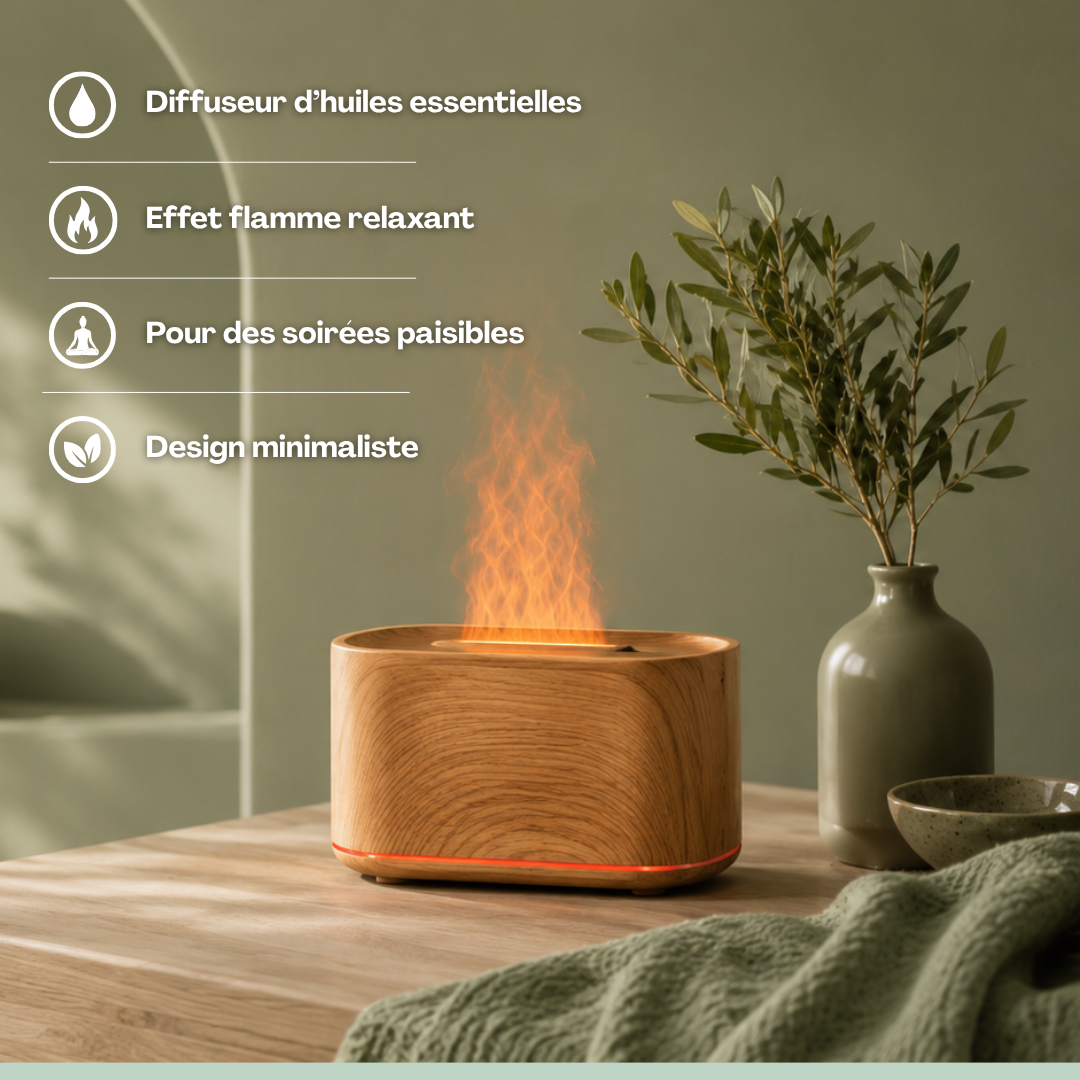 Diffuseur effet flamme relaxant