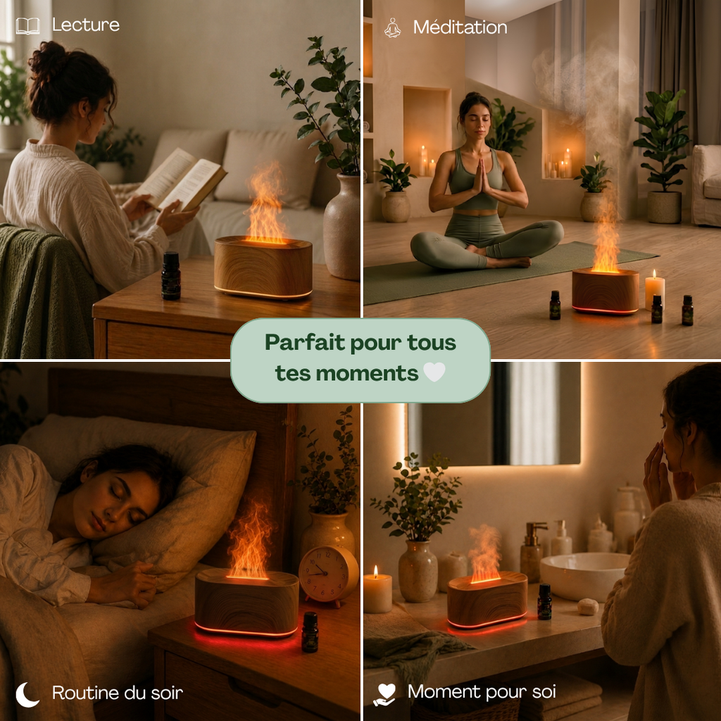 Diffuseur effet flamme relaxant