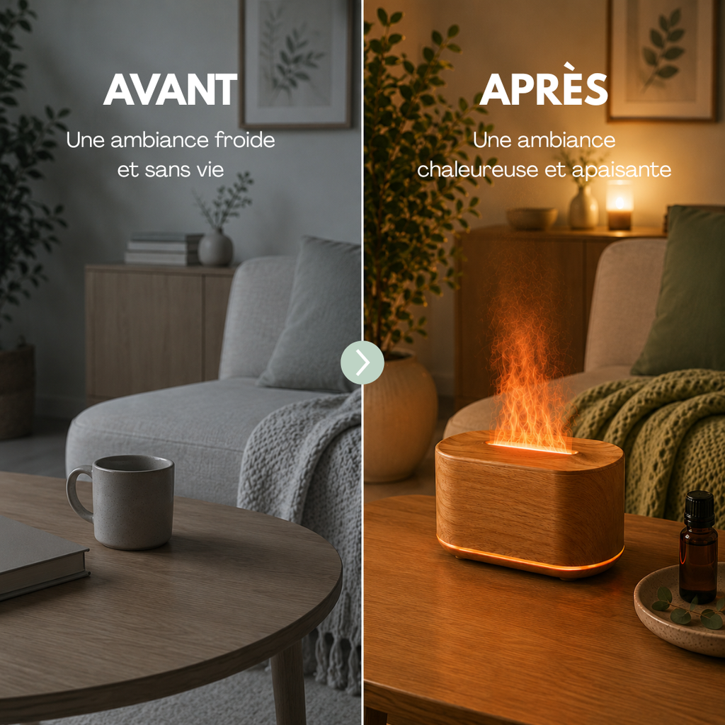 Diffuseur effet flamme relaxant